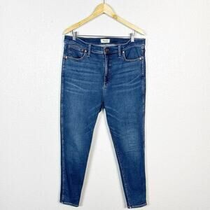 Madewell Women’s 10" High-Rise Skinny Tencel‎ Denim Jeans in Wendover Wash 33